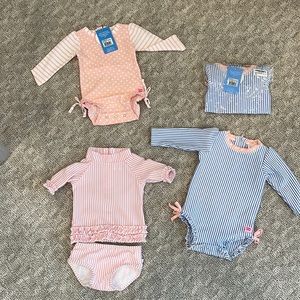 4 brand new Ruffle Butts swim suits!
